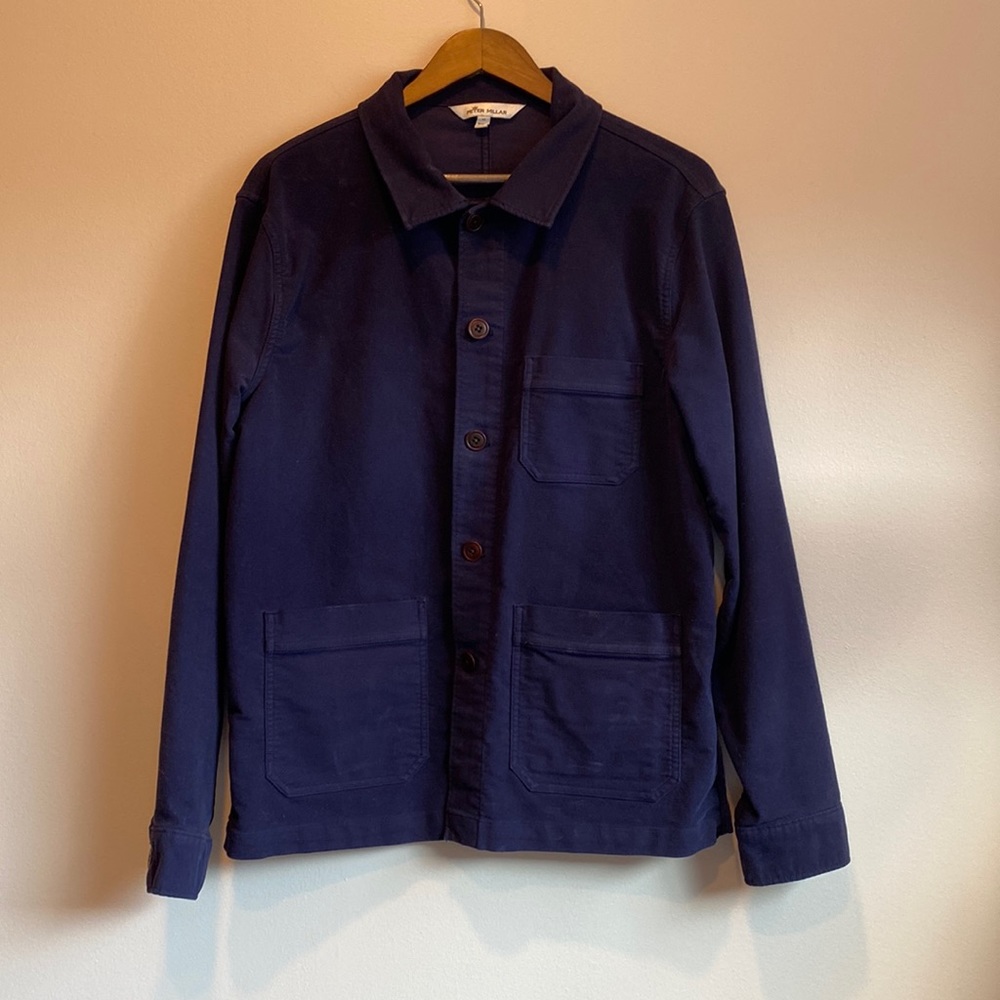 Peter Millar Navy Moleskin Chore Jacket - Men’s size M